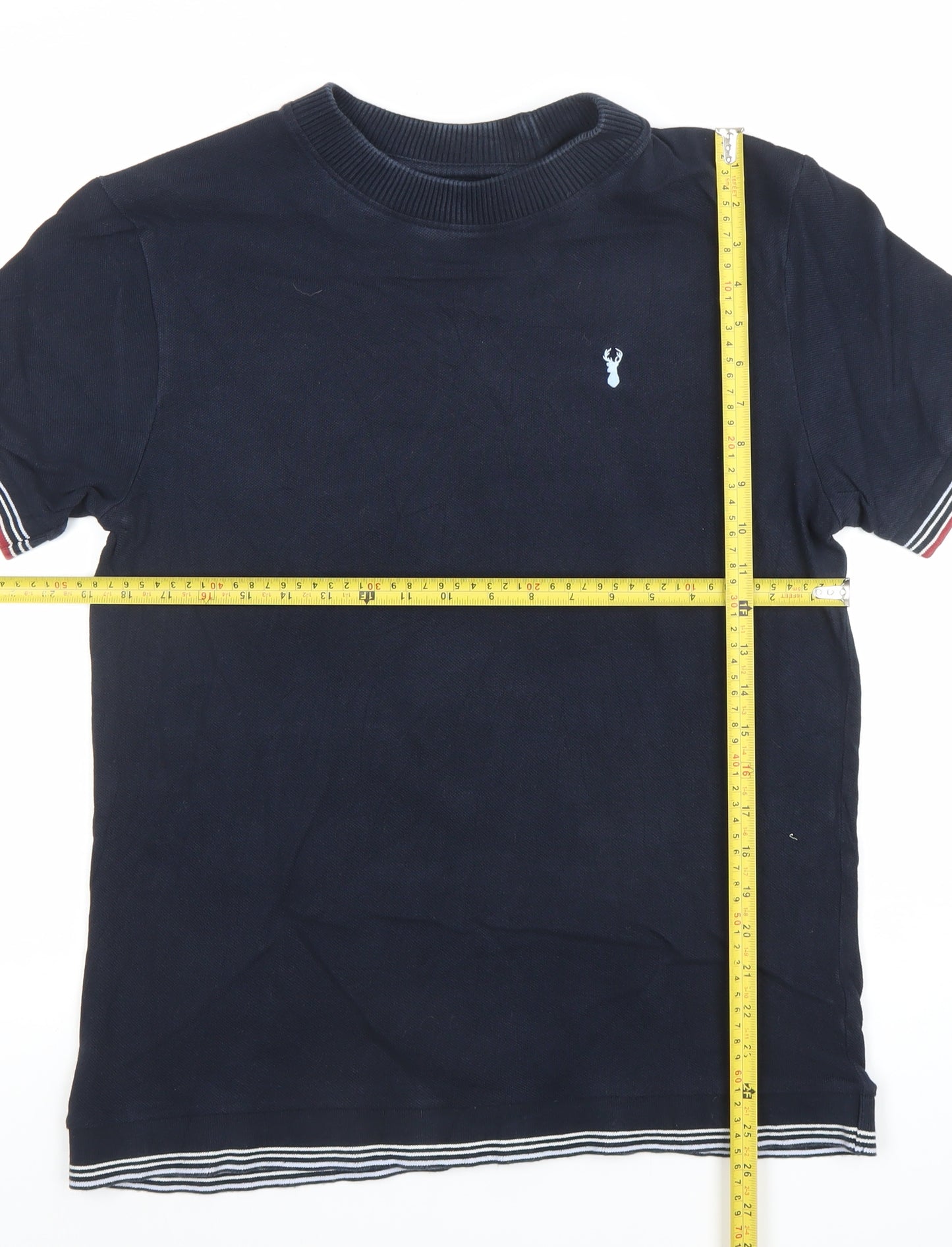 Next Men's Blue Short Sleeve Crew Neck Cotton T-Shirt M