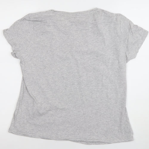 Puma Women’s Grey Short Sleeve Basic Cotton T-Shirt Size XL