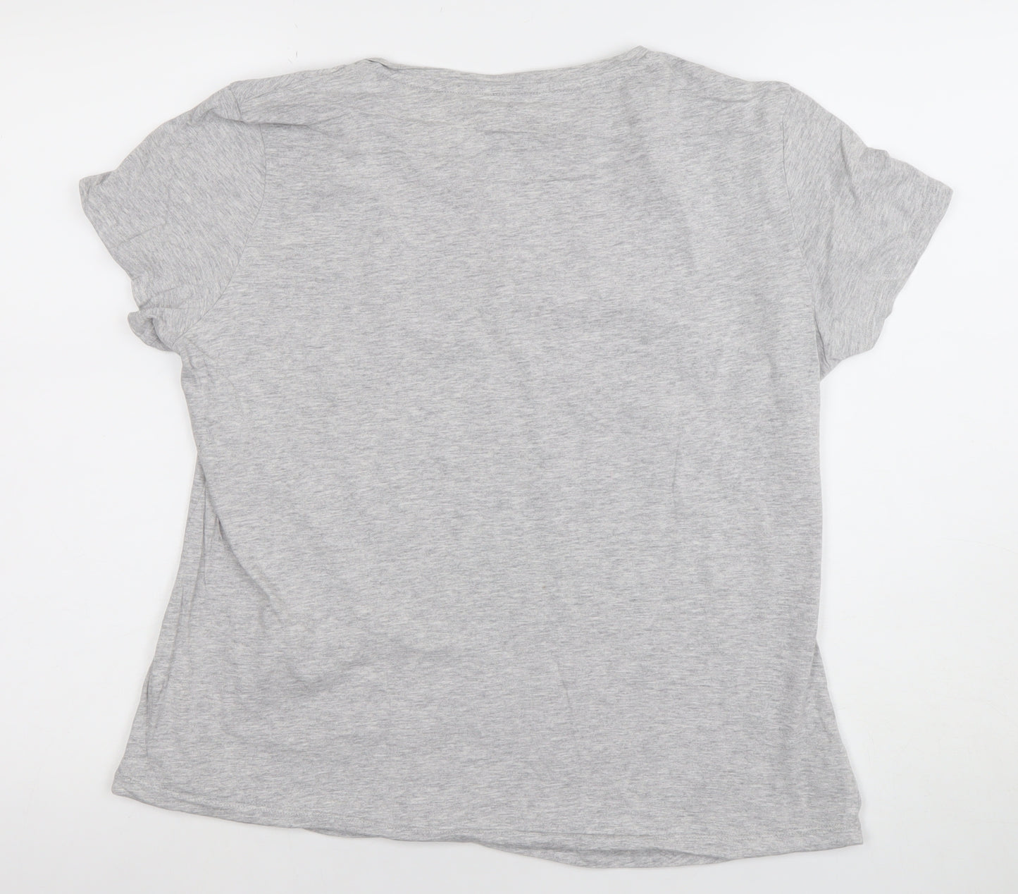 Puma Women’s Grey Short Sleeve Basic Cotton T-Shirt Size XL