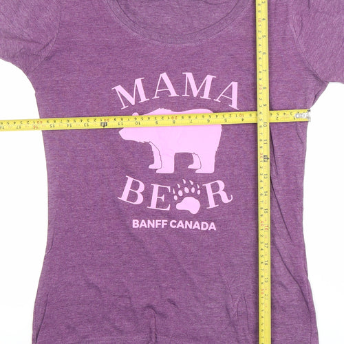 River Wear Women’s Purple Mama Bear Graphic T-Shirt Size S