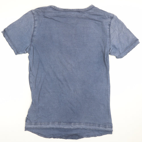 Hollister Men's Blue Small Crew Neck Lightweight T-Shirt