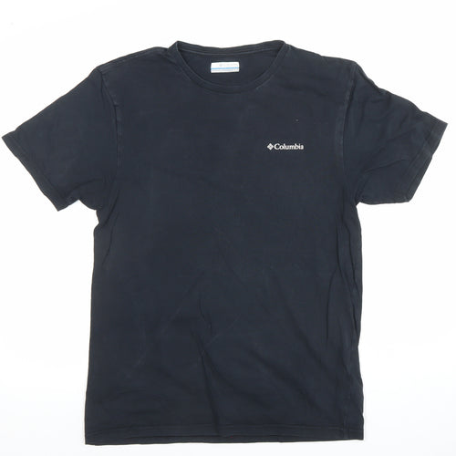Columbia Mens Black Cotton Short Sleeve Crew Neck T-Shirt Size S