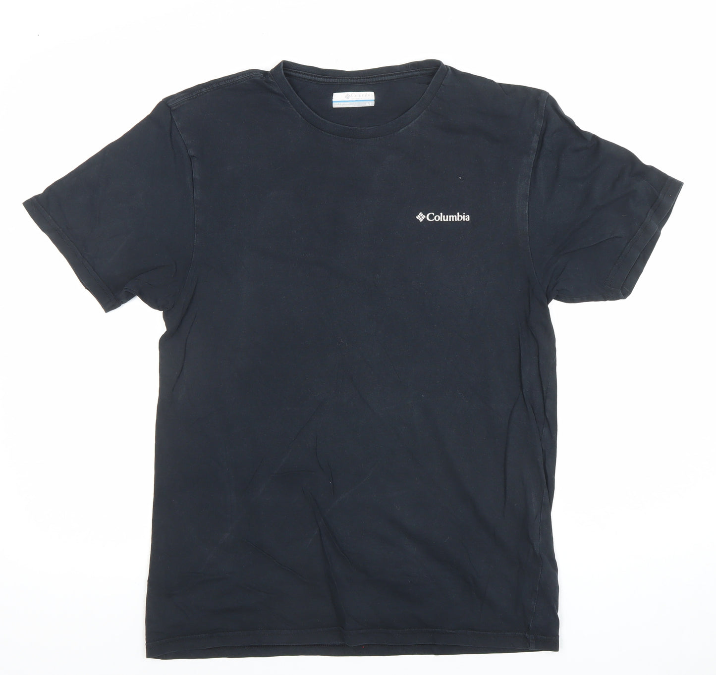 Columbia Mens Black Cotton Short Sleeve Crew Neck T-Shirt Size S