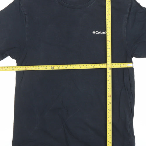 Columbia Mens Black Cotton Short Sleeve Crew Neck T-Shirt Size S