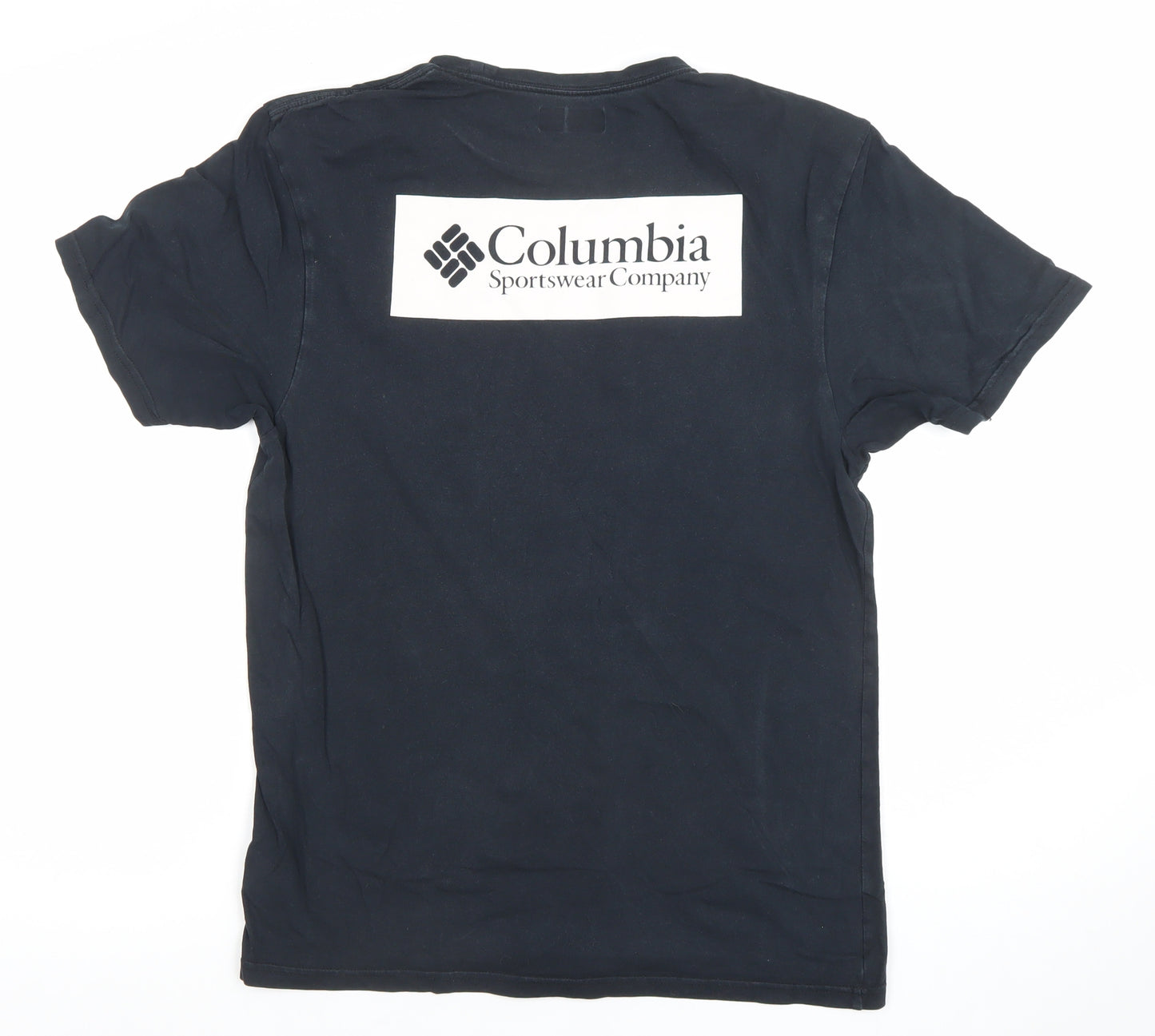 Columbia Mens Black Cotton Short Sleeve Crew Neck T-Shirt Size S