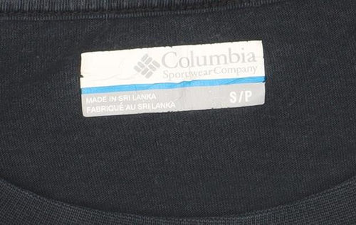 Columbia Mens Black Cotton Short Sleeve Crew Neck T-Shirt Size S