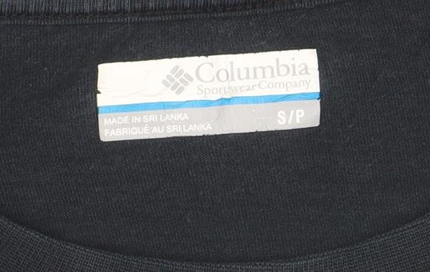 Columbia Mens Black Cotton Short Sleeve Crew Neck T-Shirt Size S