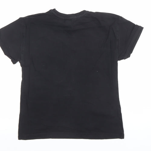 River Island Girls Black Totally Fearless Graphic T-Shirt 7-8 Years
