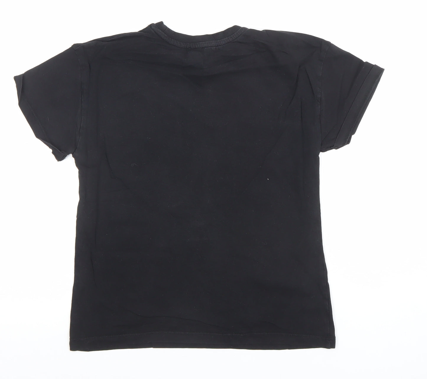 River Island Girls Black Totally Fearless Graphic T-Shirt 7-8 Years