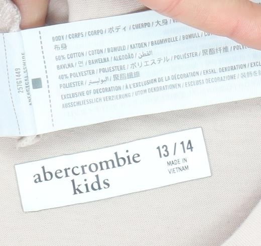 Abercrombie Kids Girls Beige Butterfly Logo Tank Top 13-14 Years