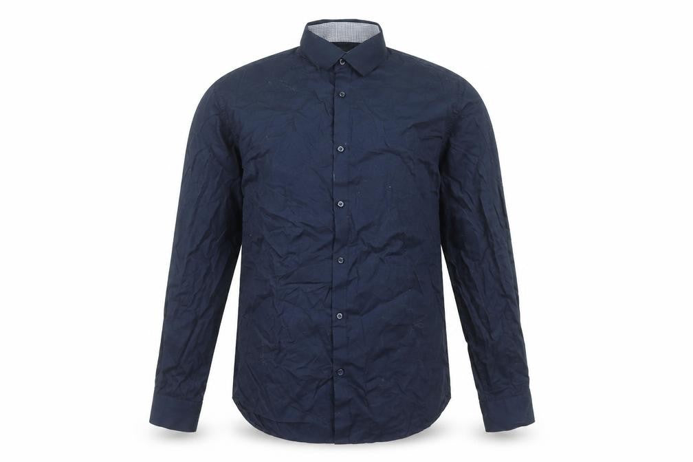 Selected Homme Men's Blue Slim Fit Long Sleeve Dress Shirt XL