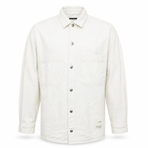 Pull&Bear Men’s Ivory Cotton Basic Jacket Size M 38in Classic Twill