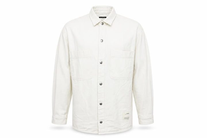 Pull&Bear Men’s Ivory Cotton Basic Jacket Size M 38in Classic Twill