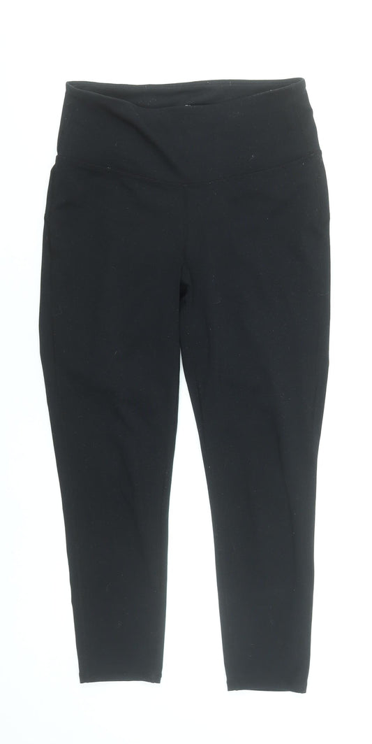 GapFit Women's Black Medium Cropped Leggings with Stretch Fabric