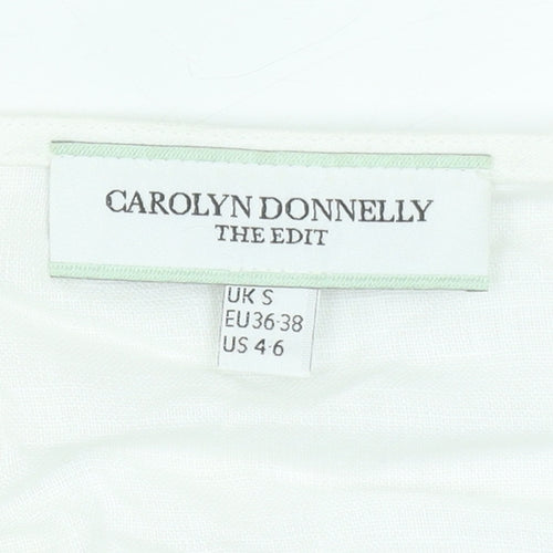 Carolyn Donnelly The Edit White Linen Tunic Blouse Women’s S