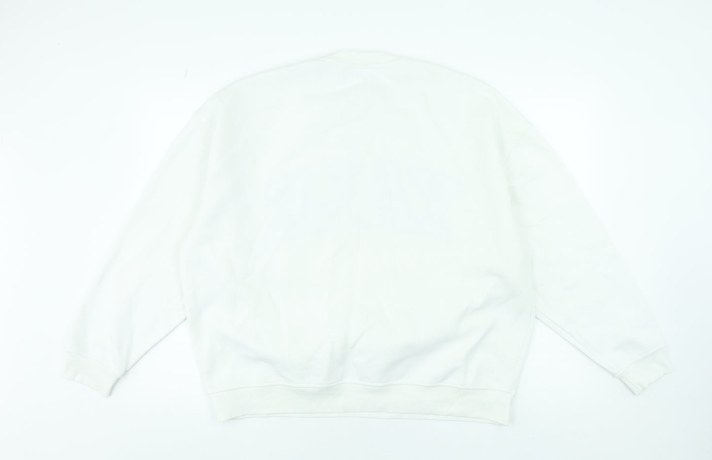 Yale University White Women's Medium Pullover Sweatshirt Cotton Blend