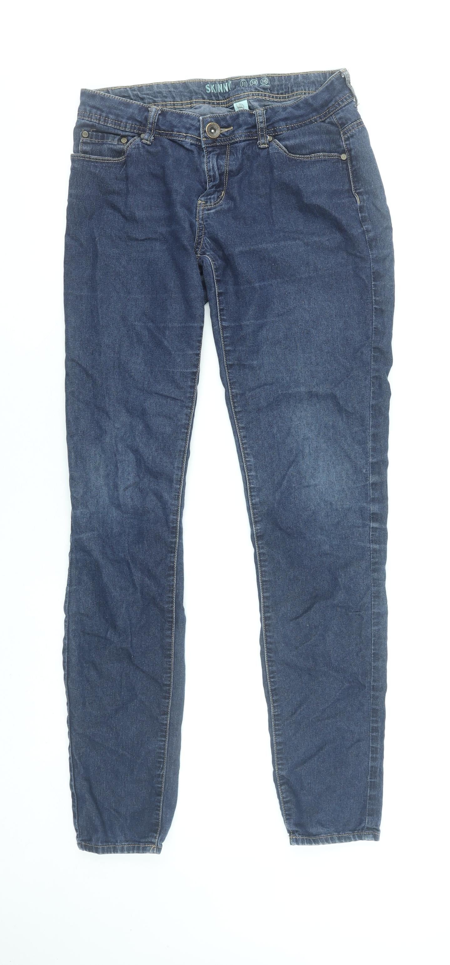 Denim Co Women Blue Size 10 Skinny Mid Rise Stretch Jeans