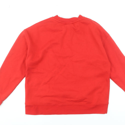 Disney Women’s Red Mickey & Friends Sweatshirt UK 10/12 Small