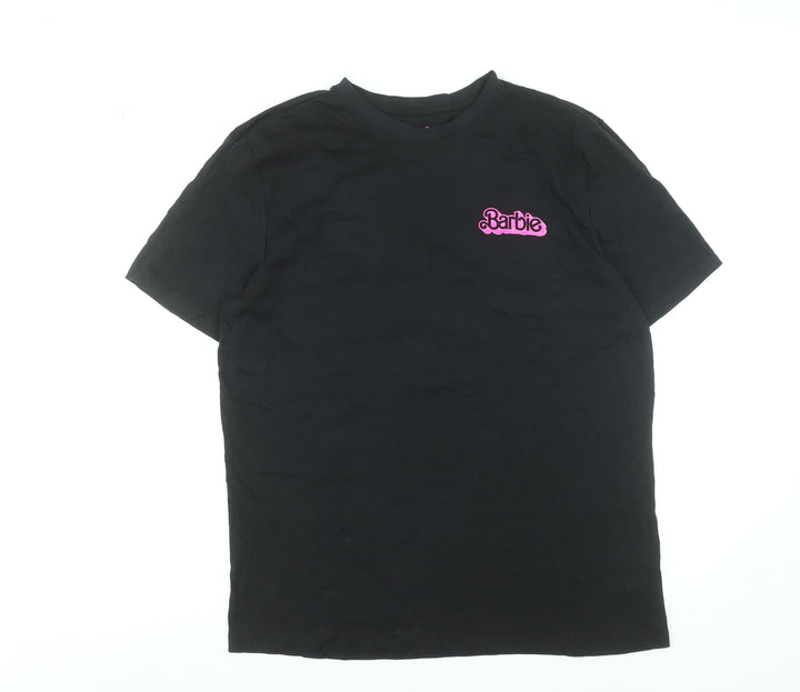 Barbie The Movie Women's Black Cotton T-Shirt Size L