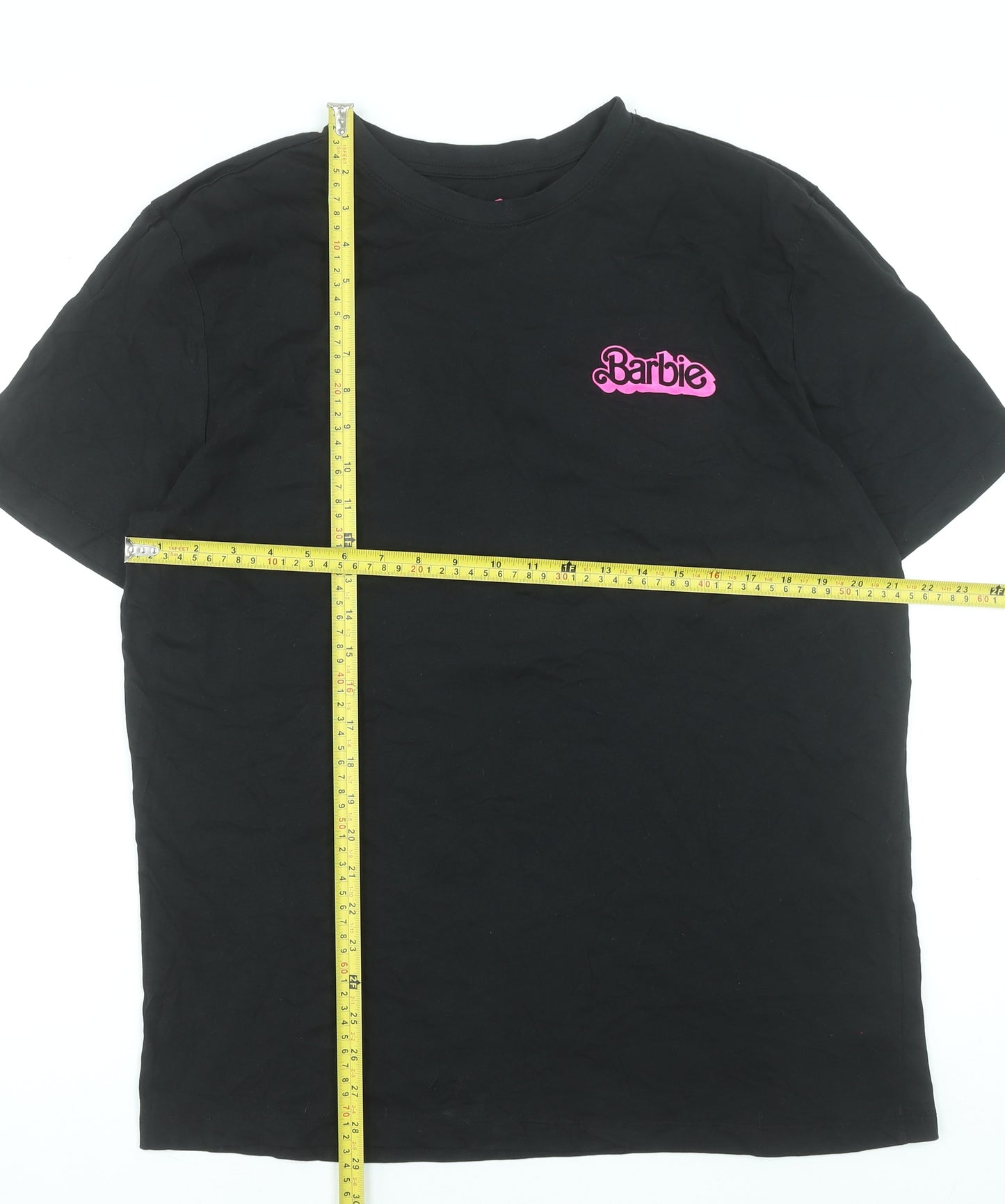 Barbie The Movie Women's Black Cotton T-Shirt Size L