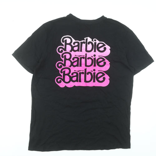 Barbie The Movie Women's Black Cotton T-Shirt Size L