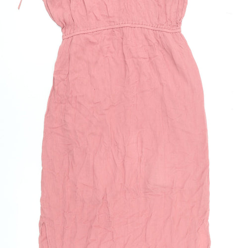 River Island Women’s Pink Viscose Midi Kaftan Dress Size 10