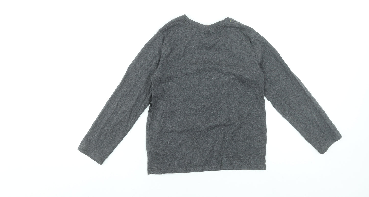 Despicable Me Boys Grey Long Sleeve T-Shirt 9-10 Years Graphic Print Cotton Blend