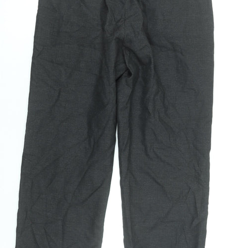 St Bernard Men’s Black Regular Fit Pleated Trousers 34W 29L