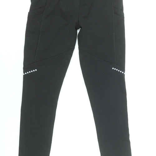 Dunnes Stores Girls Black Activewear Leggings 7-8 Years Stretch Sportswear