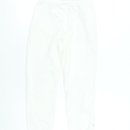 Garfield White Girls Sweatpants 8-9 Years Cotton Blend Joggers