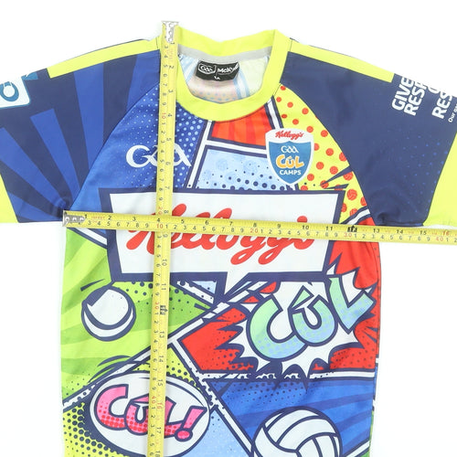 McKeever Boys Multicoloured Graphic GAA Cúl Camps Sports T-Shirt 4 Years