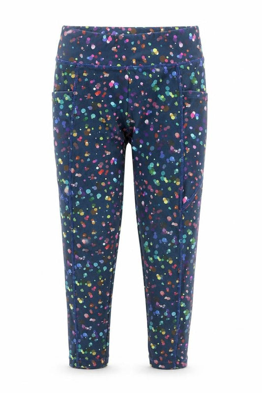 Front view of Leigh Tucker Willow girls’ multicoloured 7-8 years ankle leggings