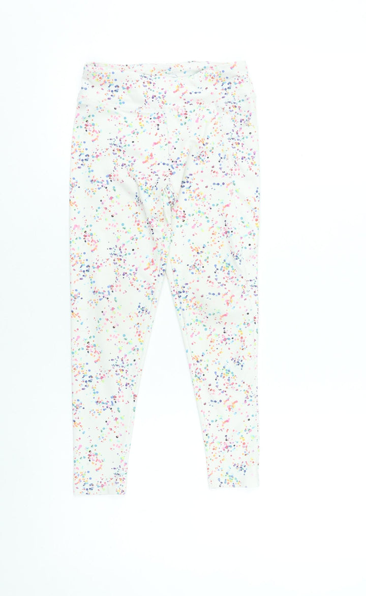 Leigh Tucker Willow Girls Multicoloured Leggings 7-8 Years Slim Fit Activewear