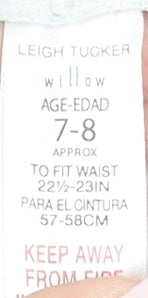 Leigh Tucker Willow Girls Multicoloured Leggings 7-8 Years Slim Fit Activewear