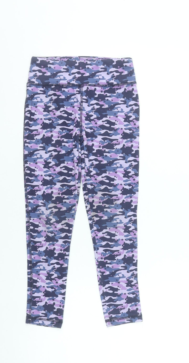 Dunnes Stores Girls Multicoloured Camouflage Activewear Leggings 7-8 Years