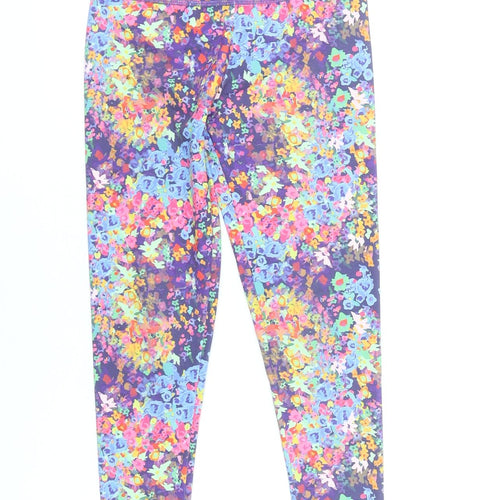 Leigh Tucker Willow Girls Multicoloured Floral Leggings 7-8 Years Slim Fit