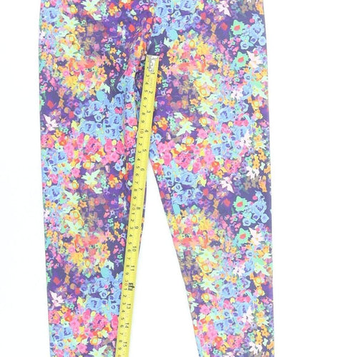 Leigh Tucker Willow Girls Multicoloured Floral Leggings 7-8 Years Slim Fit