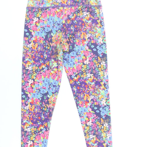 Leigh Tucker Willow Girls Multicoloured Floral Leggings 7-8 Years Slim Fit