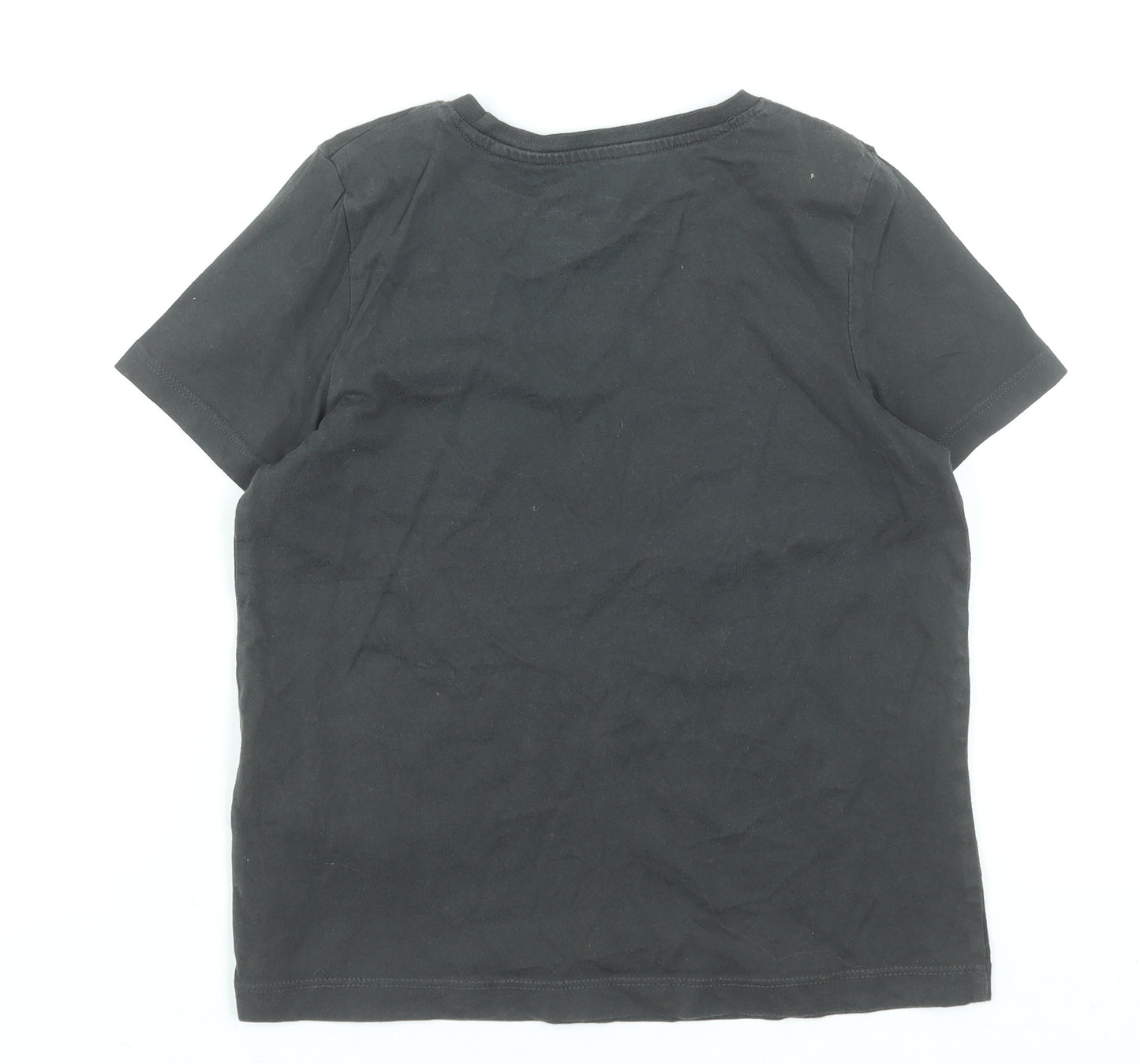 The Rolling Stones Girls Black Graphic Band T-Shirt 8-9 Years 100% Cotton