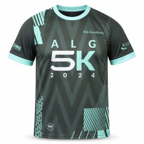 RVI Sports Mens Green Running 5K 2024 T-Shirt Size M Activewear Top