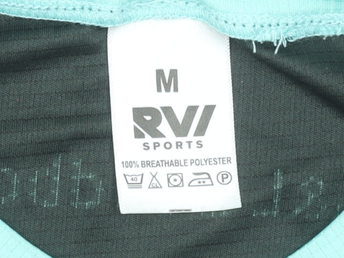 RVI Sports Mens Green Running 5K 2024 T-Shirt Size M Activewear Top
