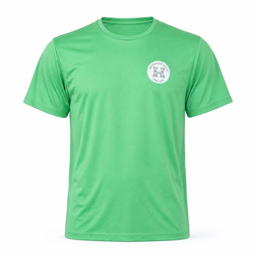 Roly Men's Green Short Sleeve Sports T-Shirt, Size M, Moisture Wicking