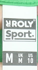 Roly Men's Green Short Sleeve Sports T-Shirt, Size M, Moisture Wicking