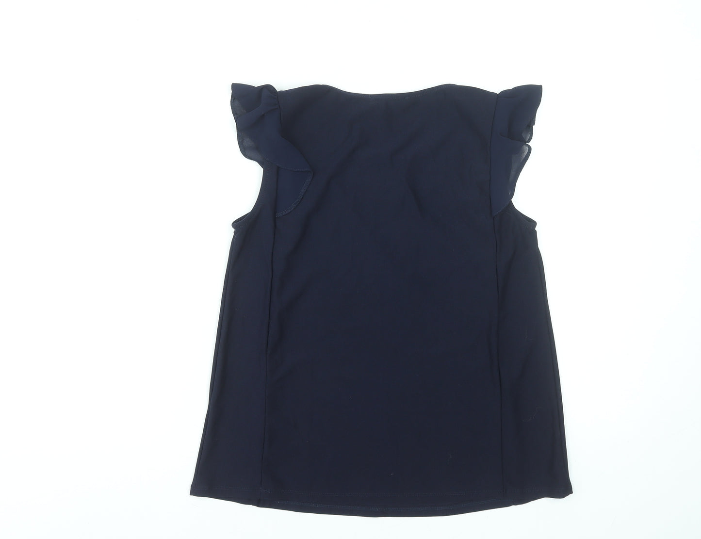 Atmosphere Women's Navy Blue Sleeveless Blouse UK 8 Lace Detail