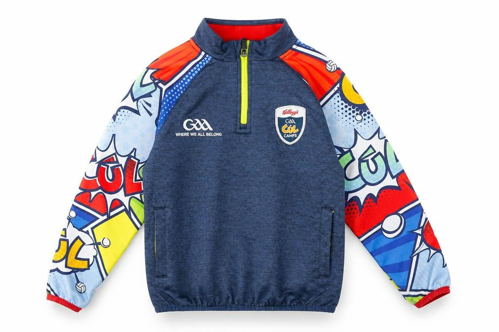 McKeever Boys Blue 2 Years Sports 1/4 Zip Graphic Sweatshirt