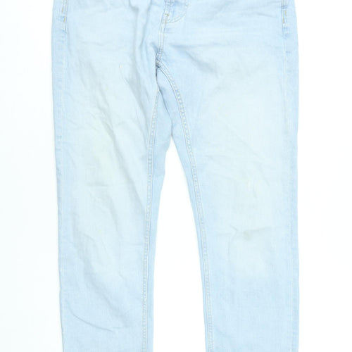 Pull&Bear Men’s Light Blue Slim Straight Denim Jeans Size 32