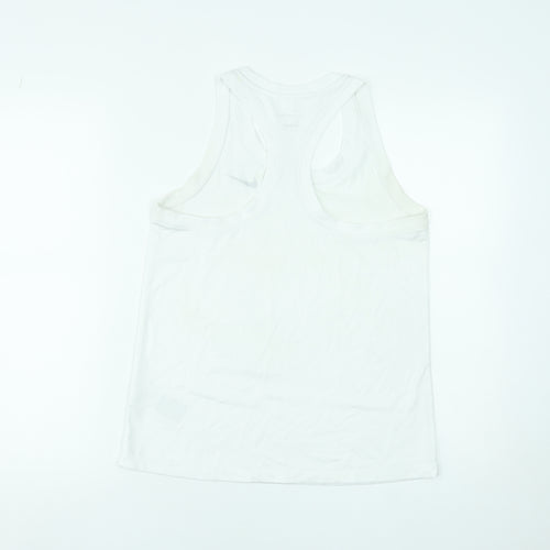Nike Women's White Dri-Fit Racerback Tank Top Size S Activewear