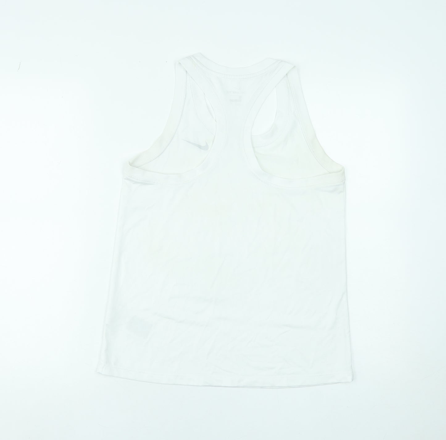 Nike Women's White Dri-Fit Racerback Tank Top Size S Activewear