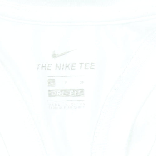Nike Women's White Dri-Fit Racerback Tank Top Size S Activewear