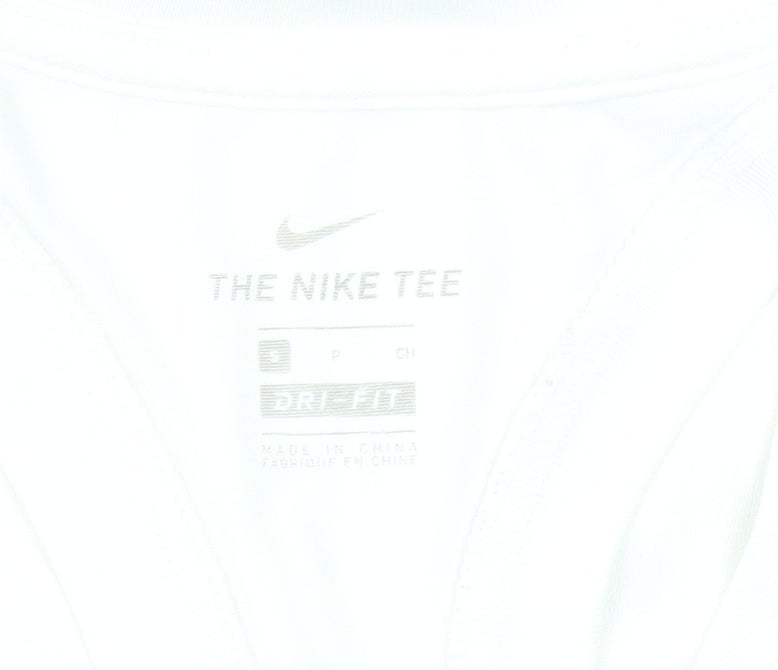 Nike Women's White Dri-Fit Racerback Tank Top Size S Activewear